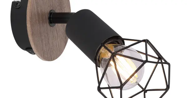 Ajánlat Globo Xara I fekete-barna fali spotlámpa (GLO-54802S-1H) E14 1 izzós IP20