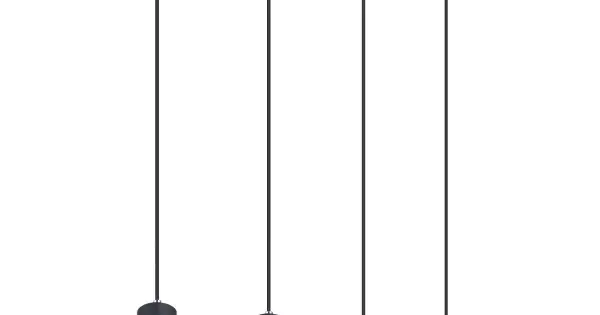 Outlet Globo Robby fekete függesztett spotlámpa (GLO-57911-4HB) GU10 4 izzós IP20