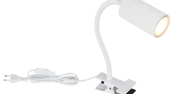 Globo Robby fehér csiptetős spotlámpa (GLO-57911KW) GU10 1 izzós IP20 Gyors kiszállítás