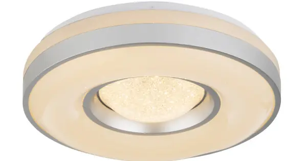 Akció Globo Colla fehér-ezüst kristály LED mennyezeti lámpa (GLO-41741-24) LED 1 izzós IP20