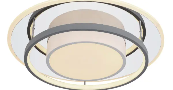 Árengedmény Globo Leola fehér-opál távirányítós LED mennyezeti lámpa (GLO-48017-60R) LED 1 izzós IP20