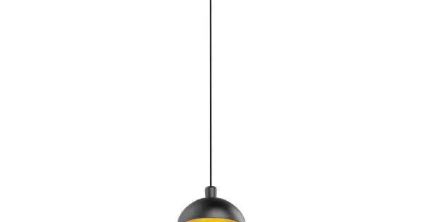 Maxlight Cometshine fekete-arany LED függesztett lámpa (MAX-P0471) LED 1 izzós IP20 Vásárlói kedvenc