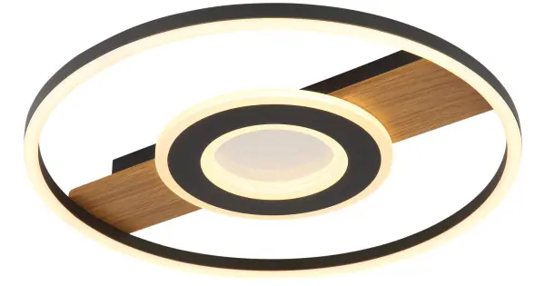 Globo Pikara barna-fekete LED mennyezeti lámpa (GLO-67323-24) LED 1 izzós IP20 Azonnali szállítás