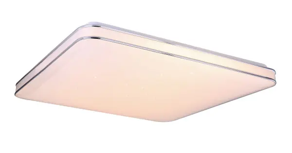 Biztonságos fizetés Globo Lassy fehér-króm távirányítós okos LED mennyezeti lámpa (GLO-48406-48SH) LED 1 izzós IP20