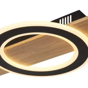 Ajánlat Globo Jayden barna-fekete LED mennyezeti lámpa (GLO-48038-18) LED 1 izzós IP20