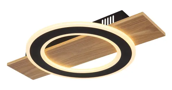 Ajánlat Globo Jayden barna-fekete LED mennyezeti lámpa (GLO-48038-18) LED 1 izzós IP20