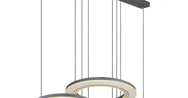 Kihagyhatatlan ajánlat Globo Blasius fekete-opál LED függesztett lámpa (GLO-67191-80) LED 1 izzós IP20