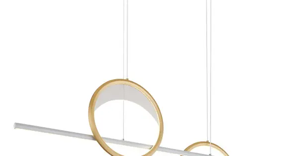 Globo Umbra ezüst-arany LED függesztett lámpa (GLO-67333-40H) LED 1 izzós IP20 Exkluzív ajánlat