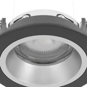 Ajánlat Eglo Yebra fekete fürdőszobai LED mennyezetbe építhető lámpa (EG-902296) LED 1 izzós IP44