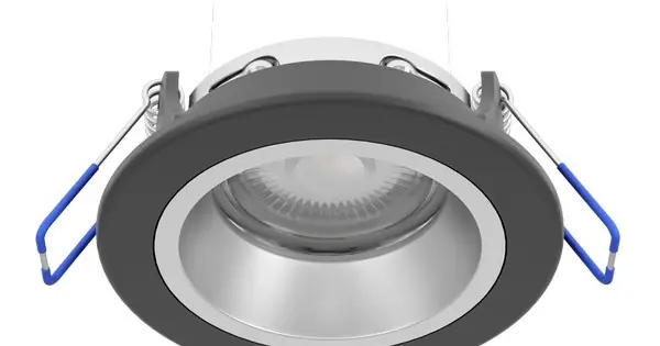 Ajánlat Eglo Yebra fekete fürdőszobai LED mennyezetbe építhető lámpa (EG-902296) LED 1 izzós IP44