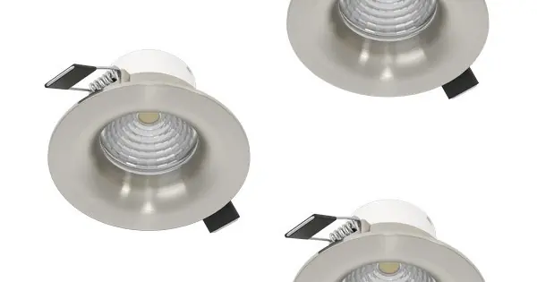 Kedvezmény Eglo Saliceto matt nikkel LED mennyezetbe építhető lámpa (EG-902331) LED 1 izzós IP20