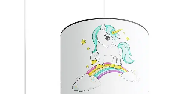 Sollux Unicorn 30 fehér-színes gyerek függesztett lámpa (SOL-SL.1412) E27 1 izzós IP20 Korlátozott ajánlat