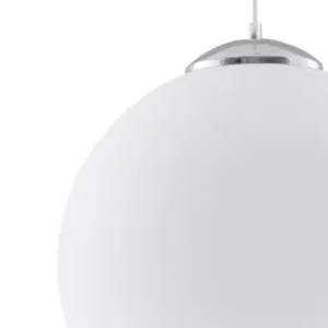 Sollux Ugo 30 króm-fehér függesztett lámpa (SOL-SL.0264) E27 1 izzós IP20 Népszerű