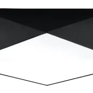 Szuper ajánlat Sollux Hexa 45 fekete mennyezeti lámpa (SOL-SL.0693) E27 3 izzós IP20