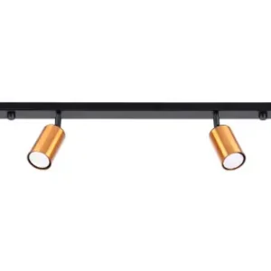 Sollux Winx 6L fekete-réz mennyezeti spotlámpa (SOL-SL.1380) GU10 6 izzós IP20 Újdonság