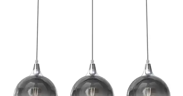 Milagro Monte króm-füstszínű függesztett lámpa (MIL-MLP8322) E27 3 izzós IP20 Outlet