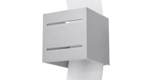 Végkiárusítás Sollux Loreto szürke fali lámpa (SOL-SL.0202) G9 1 izzós IP20