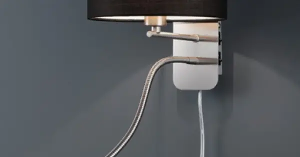 Kihagyhatatlan ajánlat Trio Hotel matt nikkel-fekete LED falikar (TRI-271170202) LED+E14 2 izzós IP20