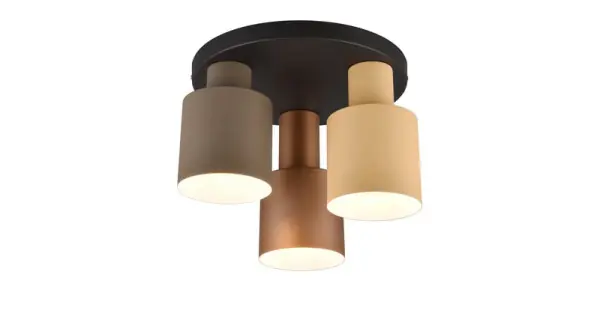 Trio Agudo barna-fekete mennyezeti lámpa (TRI-619430317) E27 3 izzós IP20 Olcsó