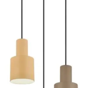 Trio Agudo barna-fekete függesztett lámpa (TRI-319430317) E27 3 izzós IP20 Szuper ajánlat