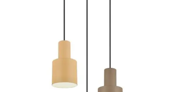 Trio Agudo barna-fekete függesztett lámpa (TRI-319430317) E27 3 izzós IP20 Szuper ajánlat