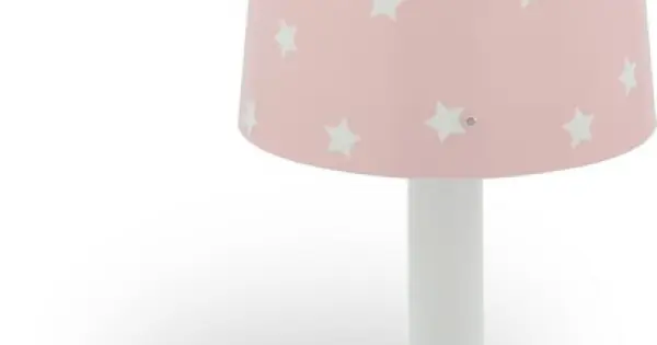 Kedvezményes ár Dalber Star Light rózsaszín-fehér gyerek asztali lámpa (DA-82211S) E14 1 izzós IP20