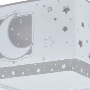 Dalber Moonlight fehér-szürke gyerek mennyezeti lámpa (DA-63236E) E27 2 izzós IP20 Biztonságos fizetés