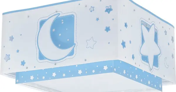 Dalber Moonlight fehér-kék gyerek mennyezeti lámpa (DA-63236T) E27 2 izzós IP20 Ne maradj le
