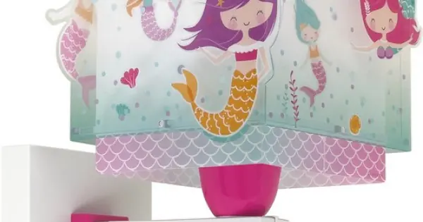 Árcsökkenés Dalber Mermaids fehér-színes gyerek fali lámpa (DA-63449) E27 1 izzós IP20