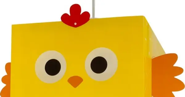 Dalber Little Chicken fehér-sárga gyerek függesztett lámpa (DA-64642) E27 1 izzós IP20 Azonnali szállítás
