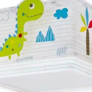 Szuper ajánlat Dalber Dinos fehér-színes gyerek mennyezeti lámpa (DA-73456) E27 2 izzós IP20