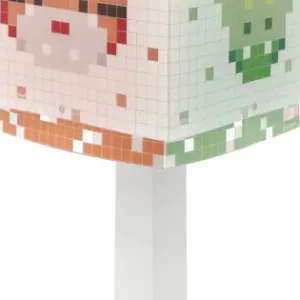 Azonnali szállítás Dalber Little Pixel fehér-színes gyerek asztali lámpa (DA-63371) E14 1 izzós IP20