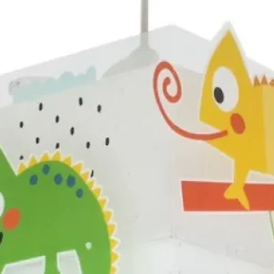 Rendeld meg most Dalber Happy Jungle fehér-színes gyerek függesztett lámpa (DA-63312) E27 1 izzós IP20