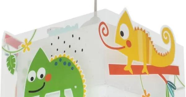 Rendeld meg most Dalber Happy Jungle fehér-színes gyerek függesztett lámpa (DA-63312) E27 1 izzós IP20