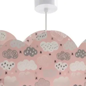 Dalber Cloud rózsaszín-fehér gyerek függesztett lámpa (DA-41410S) E27 3 izzós IP20 Outlet