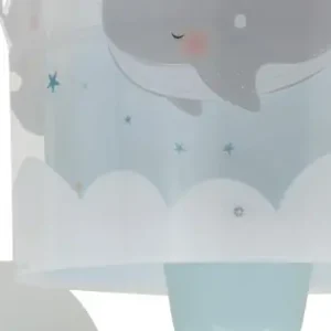 Dalber Whale Dreams fehér-kék gyerek fali lámpa (DA-61179T) E27 1 izzós IP20 Expressz kézbesítés