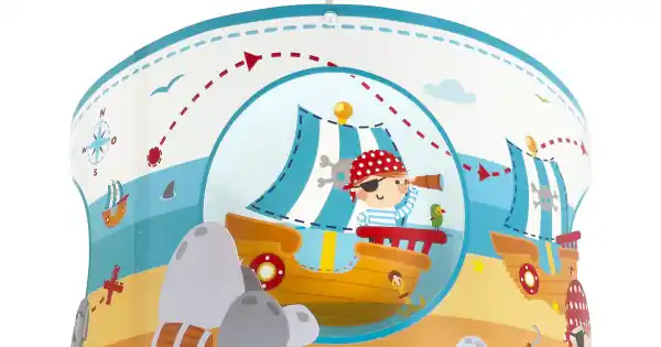 Dalber Pirate Island fehér-kék gyerek függesztett lámpa (DA-60652) E27 1 izzós IP20 Vedd meg online