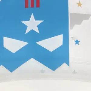 Dalber Blue Hero fehér-kék gyerek mennyezeti lámpa (DA-61816) E27 2 izzós IP20 Biztonságos fizetés