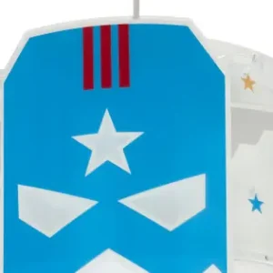 Dalber Blue Hero fehér-kék gyerek függesztett lámpa (DA-61812) E27 1 izzós IP20 Alacsony ár