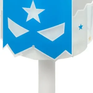 Népszerű Dalber Blue Hero fehér-kék gyerek asztali lámpa (DA-61811) E14 1 izzós IP20