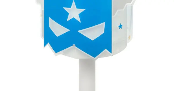 Népszerű Dalber Blue Hero fehér-kék gyerek asztali lámpa (DA-61811) E14 1 izzós IP20