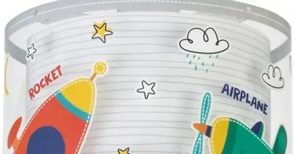 Dalber Baby Travel fehér-színes gyerek függesztett lámpa (DA-61682) E27 1 izzós IP20 Legnépszerűbb