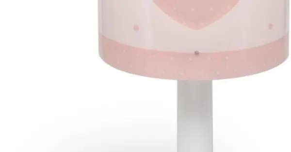 Újdonság Dalber Baby Dreams fehér-rózsaszín gyerek asztali lámpa (DA-76011S) E14 1 izzós IP20