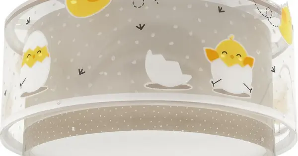 Árengedmény Dalber Baby Chick fehér-sárga gyerek mennyezeti lámpa (DA-76876) E27 1 izzós IP20