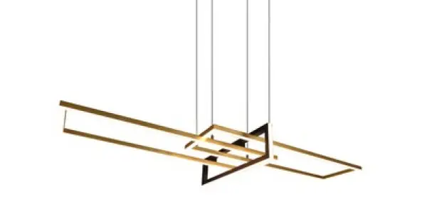 Trio Salinas sárgaréz-fekete LED függesztett lámpa (TRI-320310308) LED 1 izzós IP20 Biztonságos fizetés