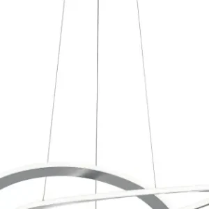 Trio Oakland matt nikkel LED függesztett lámpa (TRI-321710107) LED 1 izzós IP20 Kiárusítás