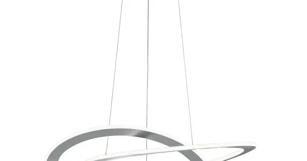 Trio Oakland matt nikkel LED függesztett lámpa (TRI-321710107) LED 1 izzós IP20 Kiárusítás