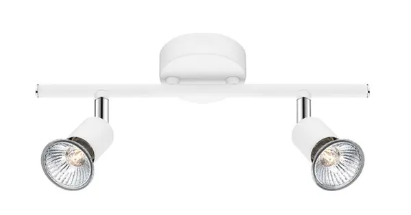 Nova Luce Base fehér mennyezeti spotlámpa (NL-661002) GU10 2 izzós IP20 Expressz kézbesítés