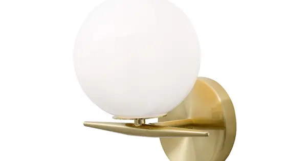 Nova Luce Vitton arany-fehér falikar (NL-8279603) E14 1 izzós IP20 Szuper akció