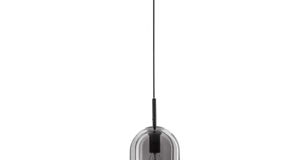 Alacsony ár Nova Luce Velor fekete-füstszínű függesztett lámpa (NL-9236700) E27 1 izzós IP20